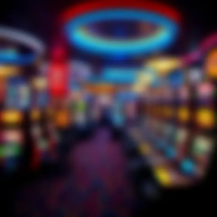 A stunning overview of the gaming floor showcasing various slot machines and tables