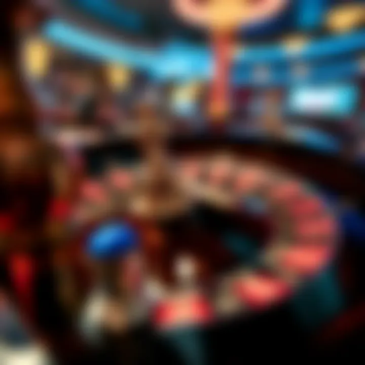 A roulette wheel in action, showcasing the excitement of the game