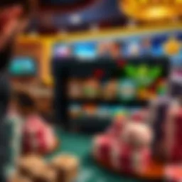 A sleek online gaming interface showcasing various casino games