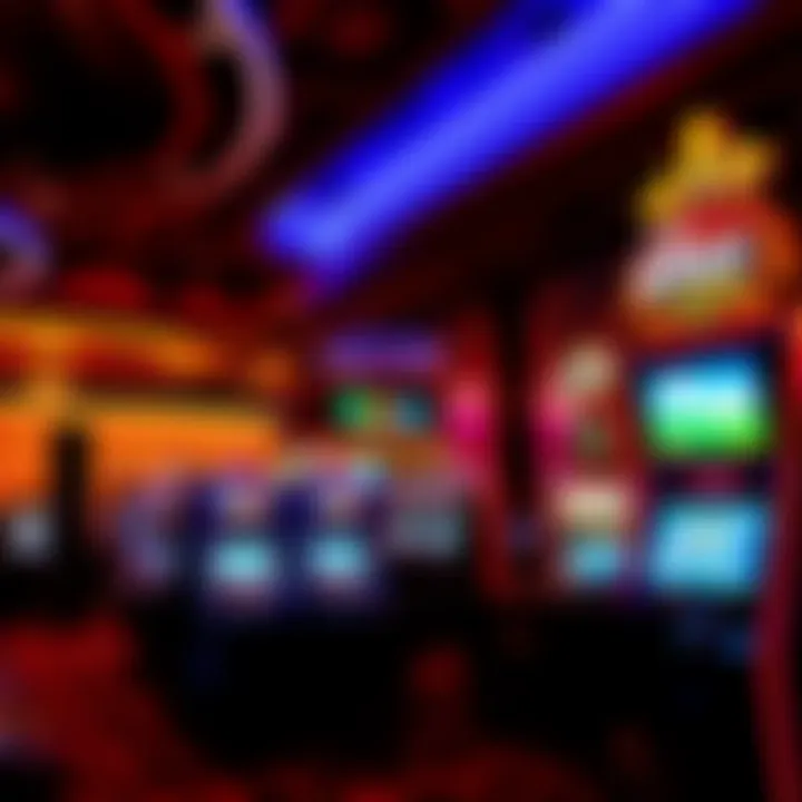 Vibrant Gaming Atmosphere Inside Three Rivers Casino Interior of the casino filled with vibrant gaming options