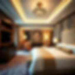 Luxurious suite in a Las Vegas hotel showcasing elegance and comfort