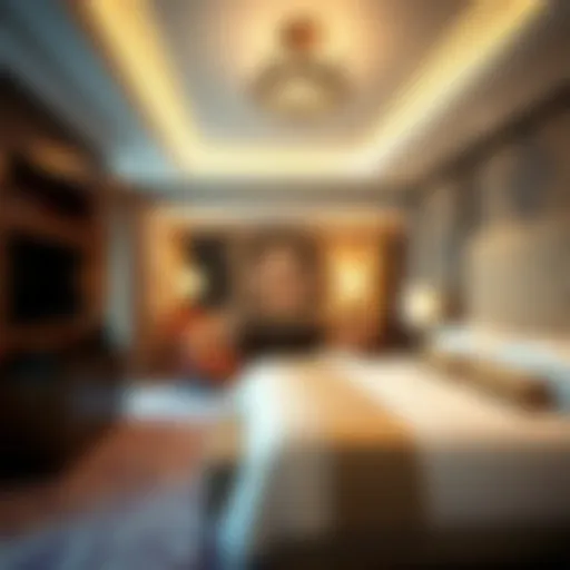 Luxurious suite in a Las Vegas hotel showcasing elegance and comfort