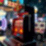 A detailed diagram illustrating the mechanics of casino slots simulators.