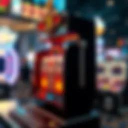 A detailed diagram illustrating the mechanics of casino slots simulators.