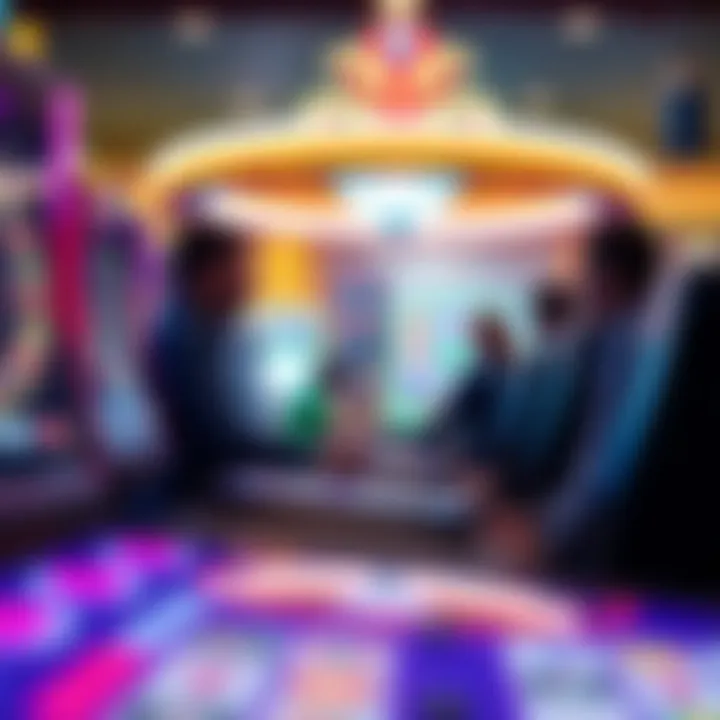 Player Engagement in Casino Slots A visual representation of player engagement with casino slots simulators.