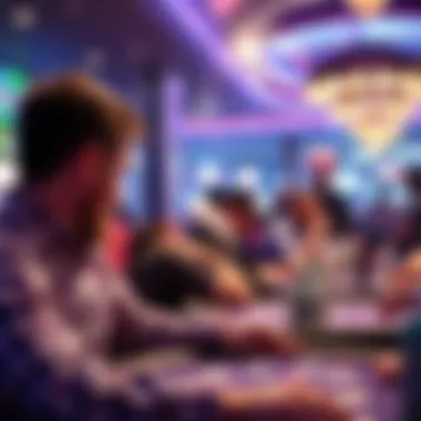 Players engaging in a cash tournament