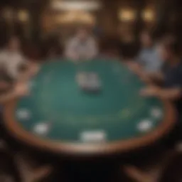 Visual representation of Texas Hold'em poker table dynamics