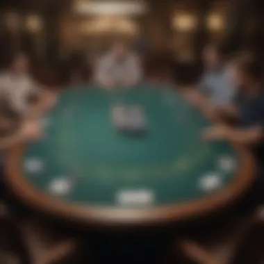 Visual representation of Texas Hold'em poker table dynamics