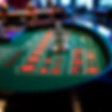 Roulette Betting Table Layout Detailed layout of a roulette betting table showing different sections and options