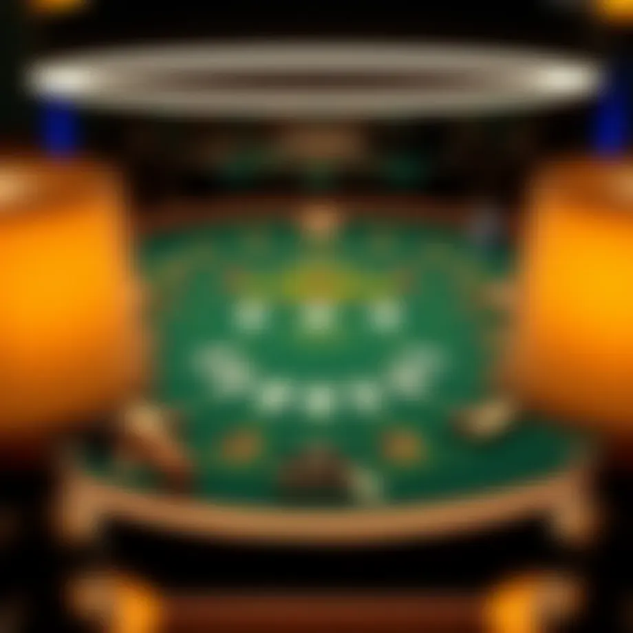 Illustration of Texas Hold'em table setup