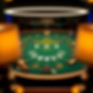 Texas Hold'em Table Layout Illustration of Texas Hold'em table setup