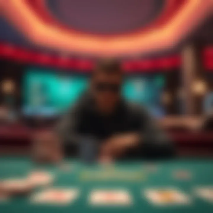 The Rise of Online Poker An online poker platform showcasing a virtual game