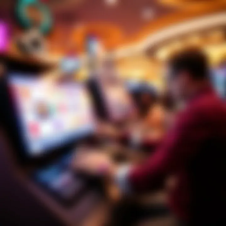 A user interacting with the MGM Grand Slot Finder