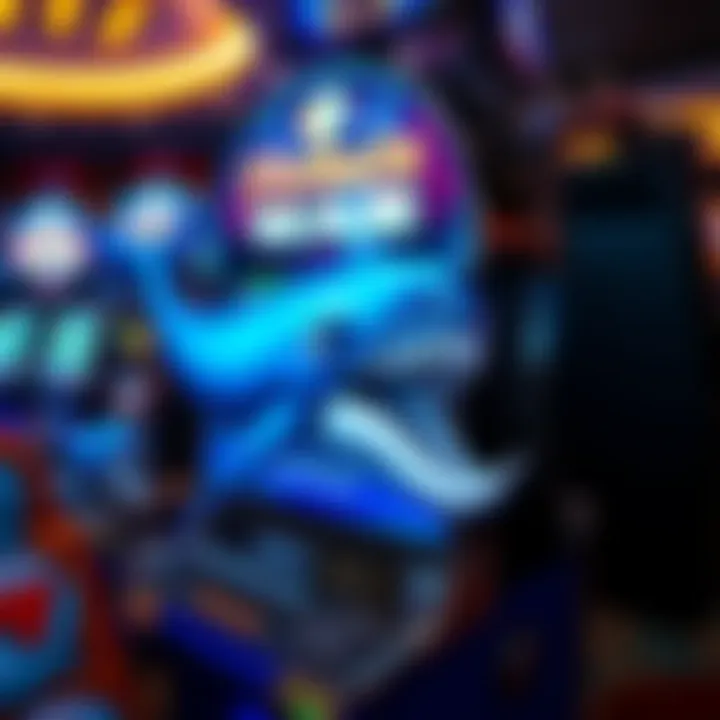 A close-up view of a whale slot machine showcasing its unique design elements.