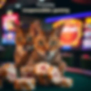 Informative graphic emphasizing responsible gambling practices related to the Wild Cats casino game.