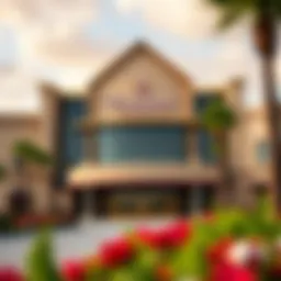 Exterior view of Wind Creek Casino showcasing its architectural design