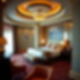 Luxurious interior design of the Winstar Casino Tower Rooms